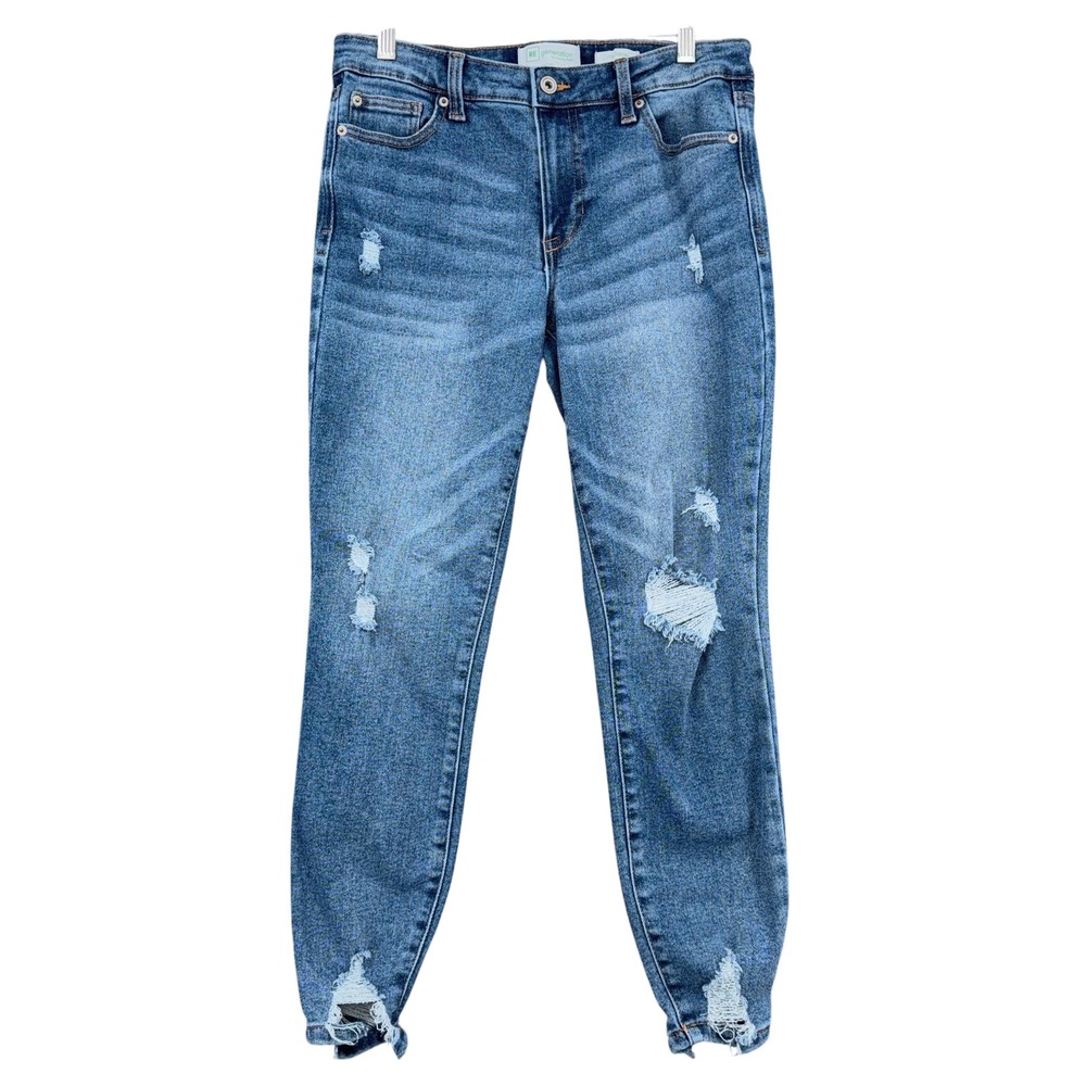 REgeneration Celebrity Pink Meadow Women 9/29 Cotton Blend Blue Distressed Jeans